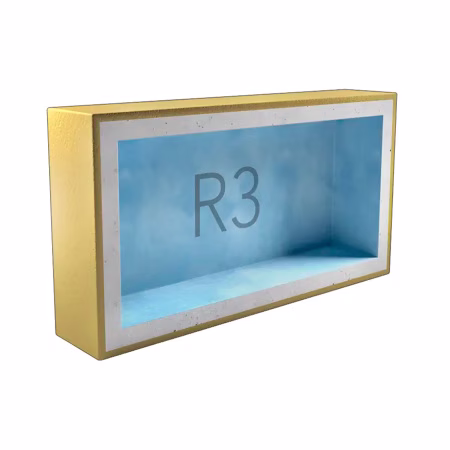 Подрозетник тройной 120х270х45мм. АкустикГипс Бокс R3. РФ