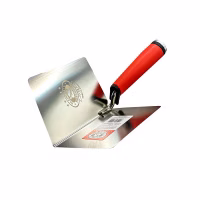 Кельма для внутр кромки из нерж. стали 100x110x0,5 мм двухкомп. ручкой + хаммер /122510-2KH/ Olejnik