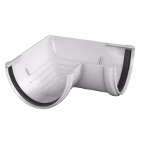 Угол желоба 90° ТехноНиколь ПВХ, белый