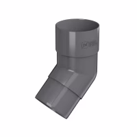 Колено трубы 108° ТехноНиколь ПВХ, серый