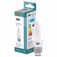 Лампа светодиодная "Свеча-C37" 7Вт 600lm 4000K E27 IEK, Китай