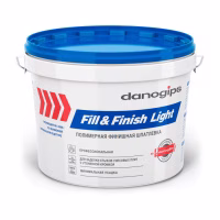 Шпатлевка Danogips Fill&FinishLight полимерная готовая финишная 10л/12,3кг. РФ