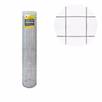 Сетка сварная оцинкованная LIHTAR D 1,2мм. яч. 25,4мм. рулон 1х5м. Китай 