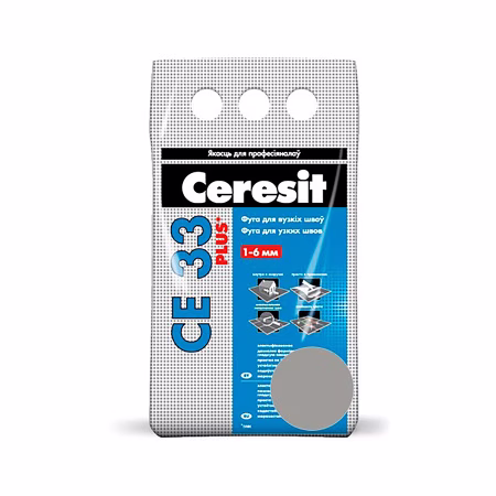 CERESIT CE 33 super Композиция для заполнения швов,НВ серая (07) (Беларусь) 2 кг