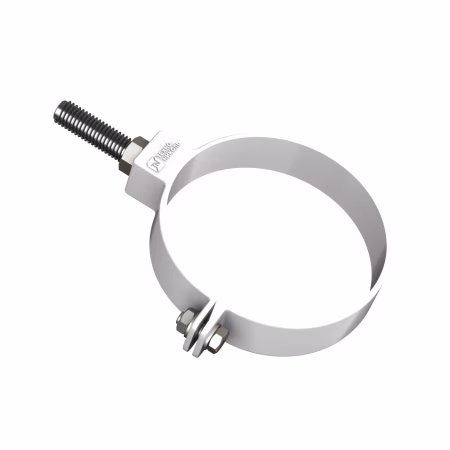 Хомут трубы универсальный ТехноНиколь ПВХ L=180мм, белый