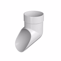 Слив трубы ТехноНиколь Оптима (D120/80), белый