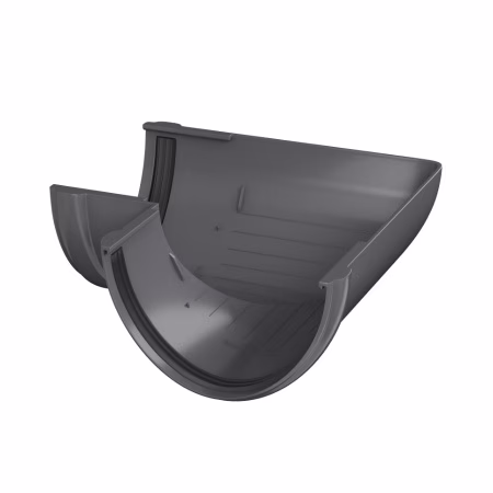 Угол желоба 90° ТехноНиколь ПВХ, серый