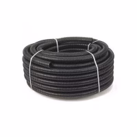 Труба ПНД гофрир. с протяжкой. Диаметр 16 мм. Черная. РФ 