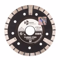 Диск (Круг) алмазный 125*22,23мм. Trio-Diamond Turbo Глубокорез. Китай. (TP152)