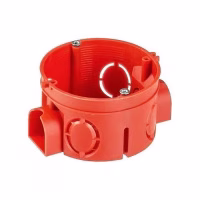 Коробка электромонтажная с шурупами. РФ. (GX1001-к)