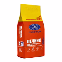 Кладочно-штукатурная смесь Тайфун Мастер "ПЕЧНИК" для печей и каминов, 5кг. РБ