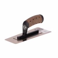 Гладилка нерж. венец. трапец. 240X80X100Х0,3мм, alcantara /1263240100-MHLSS-1/ Olejnik