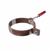 Хомут трубы универсальный ТехноНиколь Оптима L=140мм (D120/80), темно-коричневый