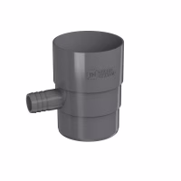 Отвод для сбора воды ТехноНиколь ПВХ, серый