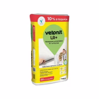 Шпатлёвка WEBER VETONIT LR+ полимерная финишная. Белая, 22 кг. РФ