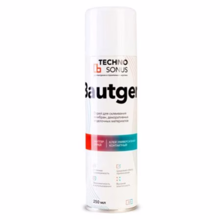 Клей аэрозольный Баутгер (Bautger). 250мл. РФ