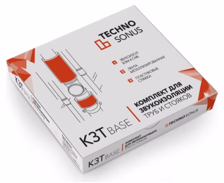 Комплект звукоизоляции труб Base Techno Sonus. РФ