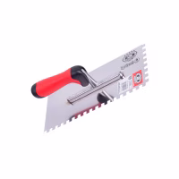 Гладилка из нерж. стали с зубьями 280x130 мм зуб 6, двухкомп. ручка /127128E6-2KO/ Olejnik