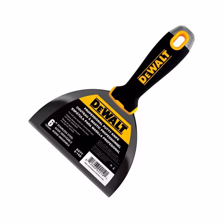 Шпатель малярный 152мм (6'') нерж. сталь с мягкой рукояткой. DEWALT. /2-142/