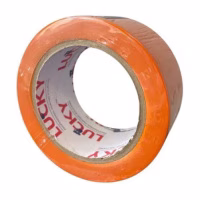 Лента малярная Lucky ПВХ гладкая оранжевая 50мм х 33м. Китай