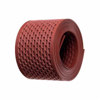 Лента карнизная вентиляционная Strotex 100мм x 5м ПВХ коричневая. Польша