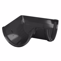 Угол желоба 90° ТехноНиколь ПВХ, черный