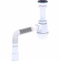 Сифон для мойки 1 1/2"х40 с гибкой трубой 40х40/50мм АНИ Пласт, Россия