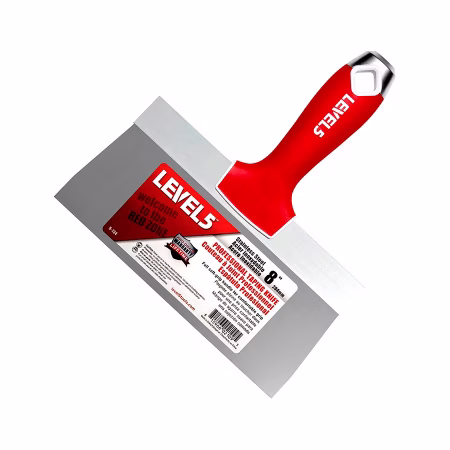 Шпатель малярный 203,2мм (8'') для заделки швов нерж.сталь с мягкой рукояткой. LEVEL5. Польша/5-134/