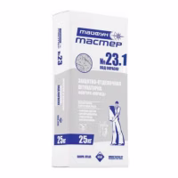 ТАЙФУН МАСТЕР № 23.1 штукатурка защитно-отделочная СЕРАЯ ("под окраску"), с фактурой "короед", внутр