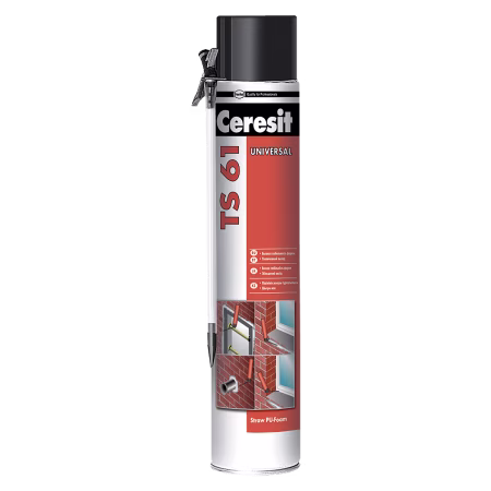 Пена монтажная Ceresit TS 61 бытовая 750 мл. ТУРЦИЯ