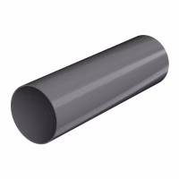 Труба ТехноНиколь ПВХ, серый, глянец, 1.5м.