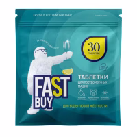 Таблетки для посудомоечных машин FastBuy ECO Lemon Power DishTabs 30 шт, РБ
