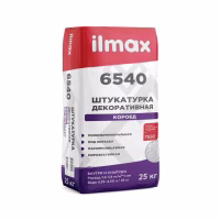 ilmax 6540 Штукатурка защитно-отделочная (фактура "короед"). Зерно 2,0 мм, 25 кг. БЕЛАЯ