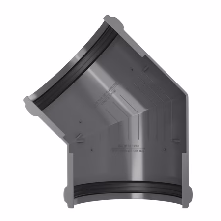 Угол желоба 135° ТехноНиколь ПВХ, серый