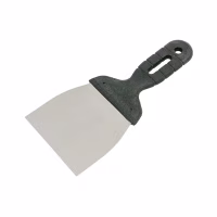 Шпатель малярный 100мм нерж. сталь с пластиковой ручкой. ВОЛАТ. РФ (34040-100)