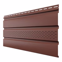 Софит ТехноНиколь Оптима частично перфорированный, каштан, 3м