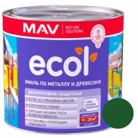 Эмаль ПФ-115 ECOL 2,4л/2кг.зеленая глянцевая. РБ