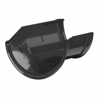 Угол желоба 135° ТехноНиколь ПВХ, черный