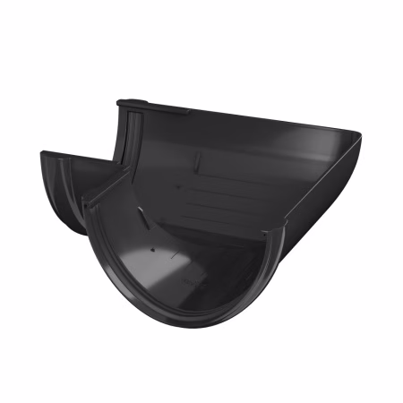 Угол желоба 90° ТехноНиколь ПВХ, черный