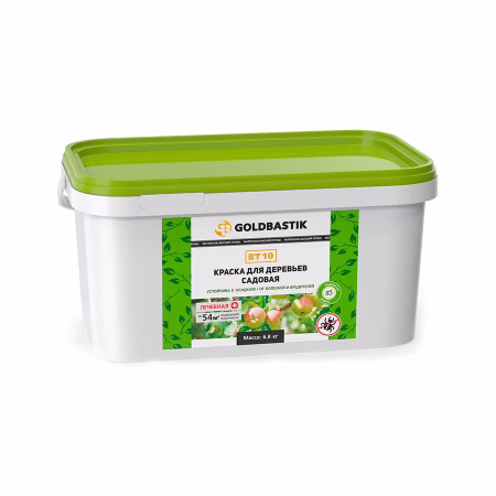 Лечебно-дезинфицирующая садовая краска для деревьев GOLDBASTIK BT 10 6,8 кг