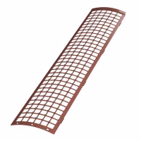 Решетка желоба защитная ТехноНиколь ПВХ, красный, 0.6м.п.