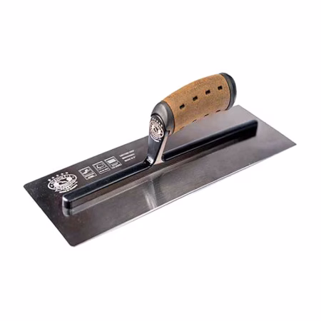 Гладилка для гипса закал.нерж. 406мм, кожа /1273406-MHLSS/ Olejnik