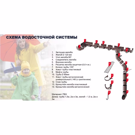 Хомут трубы ТехноНиколь Оптима (D120/80), серый