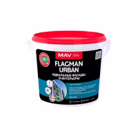 Краска MAV FLAGMAN URBAN  акриловая фасад и интерьер. Белая. Матовая 11л/14кг. РБ