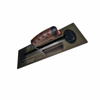 Гладилка нерж.холоднокатанной стали Flex 356X120X0,5мм ручка кожа vintage /127512356-MLS/ Olejnik