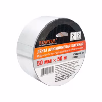 Лента алюминиевая клейкая 50ммх50м STARTUL PROFI (ST9037-50-50)