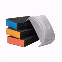 Набор абразивных губок с ручкой #60/#120/#180 Rollingdog, серия Standard (90163), Китай