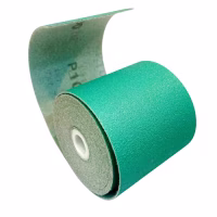 Бумага наждачная на пленке под липучку Р120 70 мм. зеленая SunMight Южная Корея (11308)