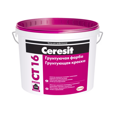 Грунт - краска Ceresit CT 16 с кварцевым песком, 5л. РБ