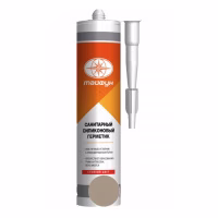 Герметик силиконовый санитарный Тайфун Мастер 211 Цементный 280мл. Польша